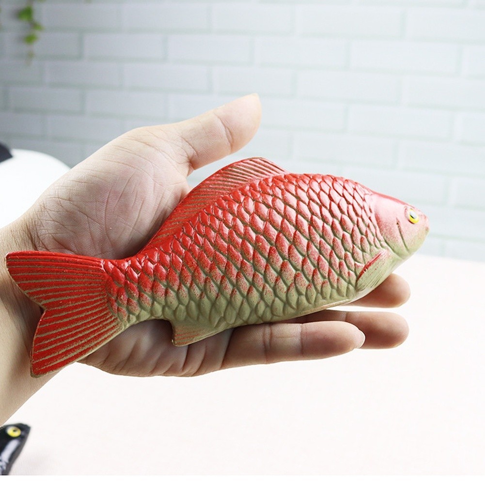 Carp Fish Decor Toy Plastic 18.5cm x 6cm Lightweight for Styling Setup