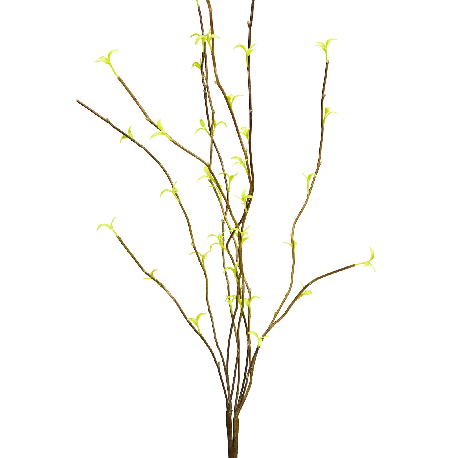 Nearly Natural 46″ Willow Artificial Flower (Set of 6) in Yellow
