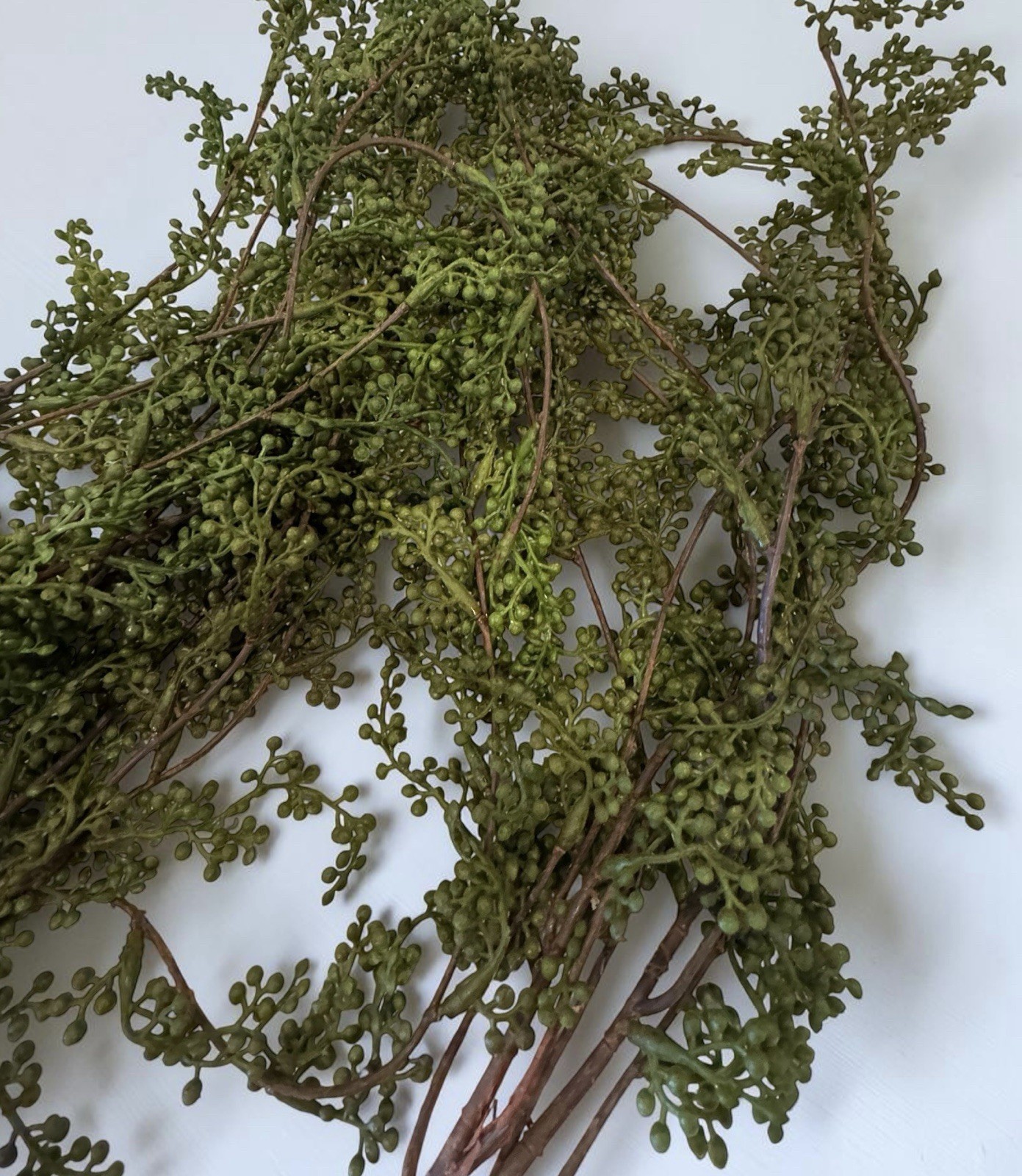 Threshold Set 3 Faux Trailing Green Stems 28″ Greenery String of Pearls Branches
