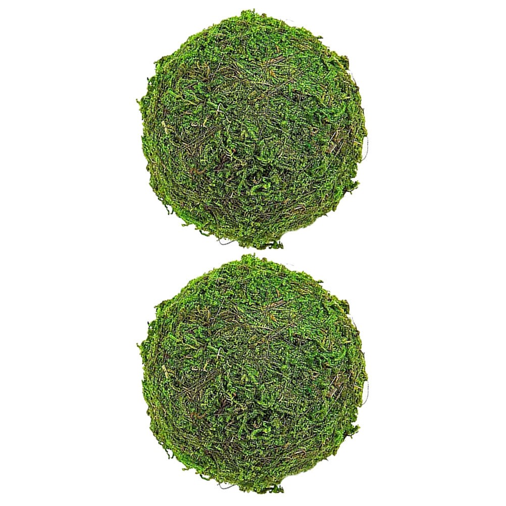 2 Pcs Decorative Green balls Dining Table Decoration Items Sphere