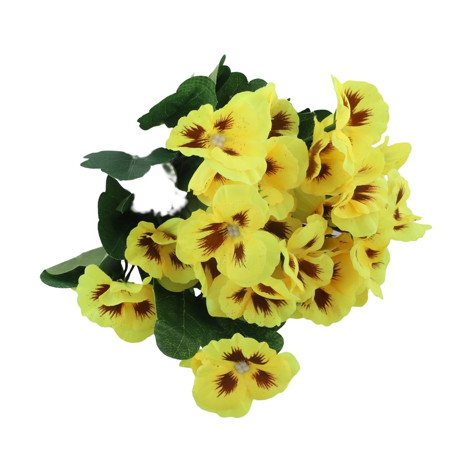 Artificial Pansy Flowers 3pcs for Vibrant For Indoor and Outdoor Decor