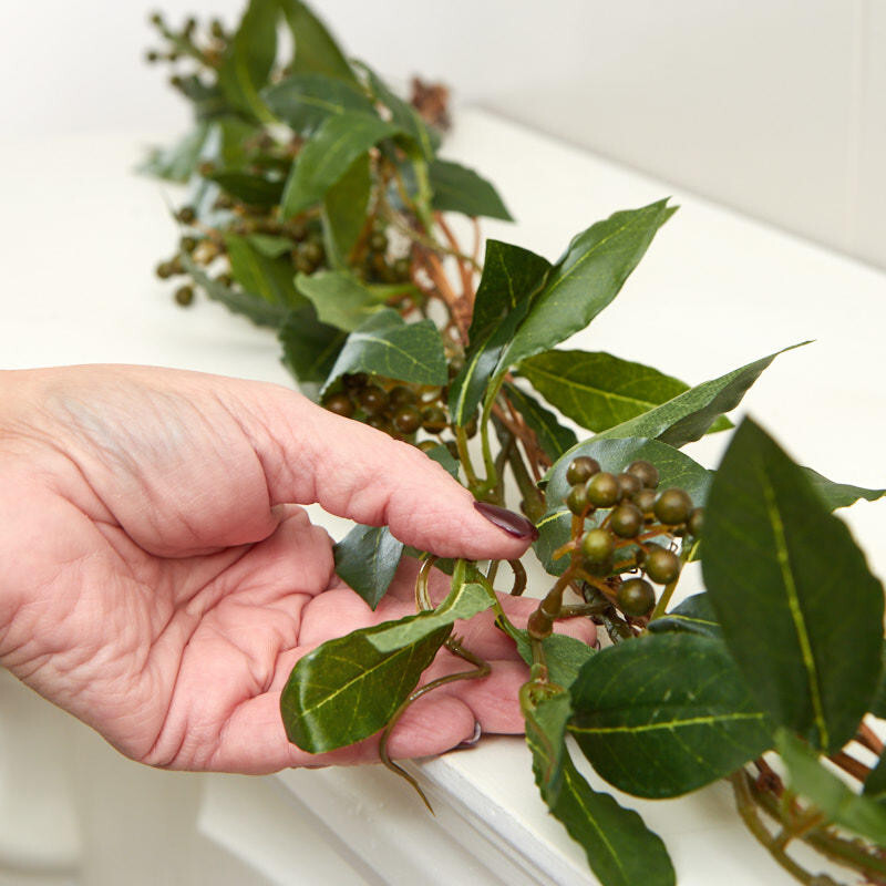Lot of 2 Artificial Honeysuckle Garlands for Indoor Decor – 6 foot long, each