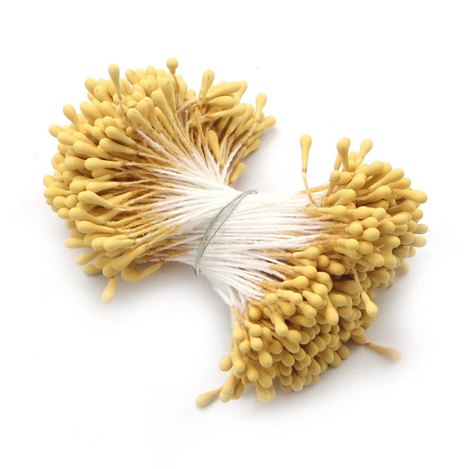 1000 Pcs Artificial Pearl Flower Stamen,Mini Double Heads Mix Color Flower Pi…