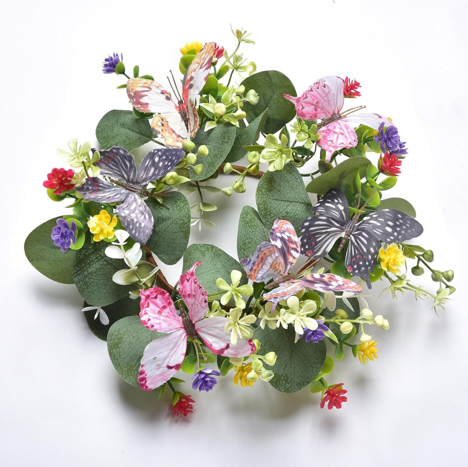 Versatile 10-Inch Eucalyptus and Daisy Wreath for Kitchen and Home Elegance