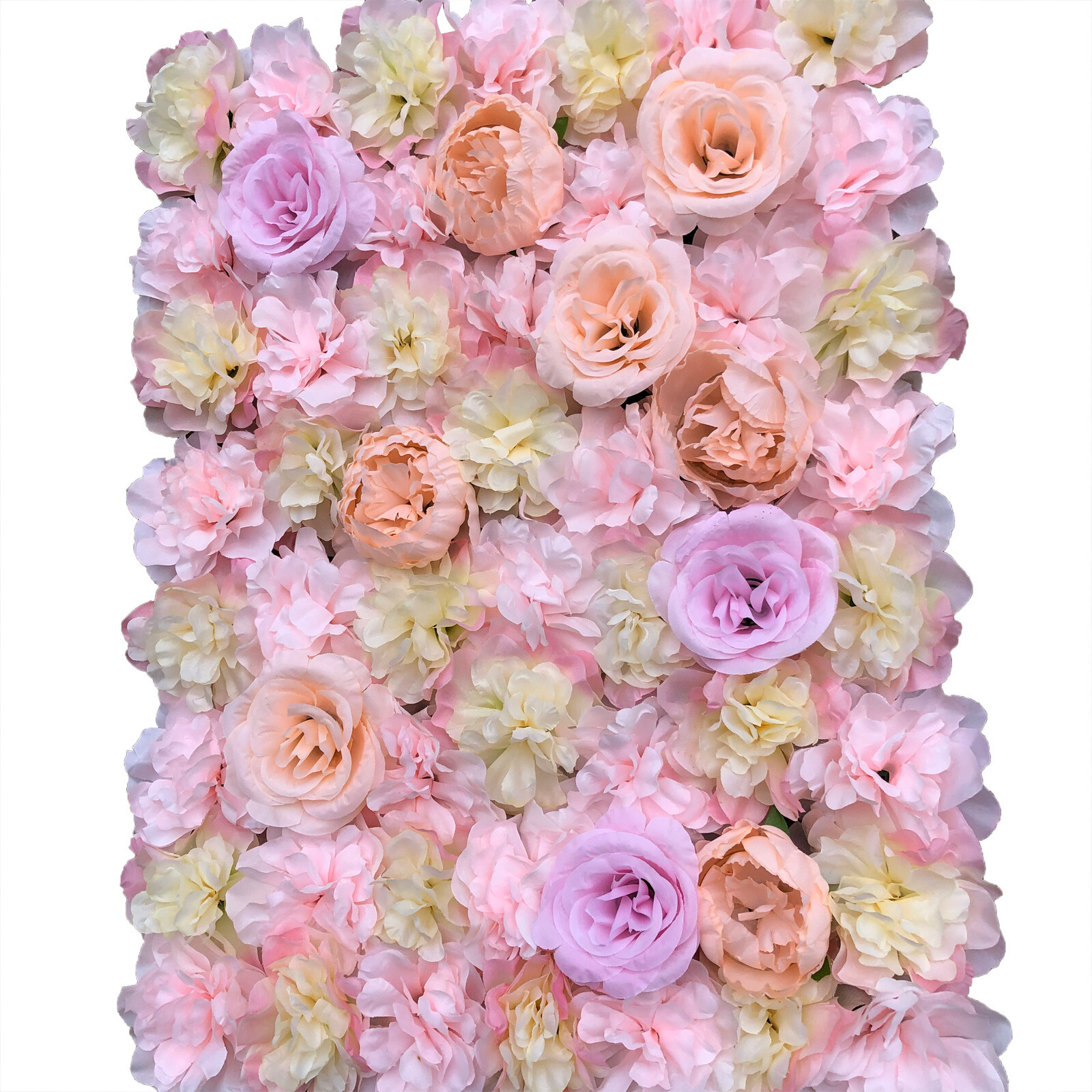 5X Artificial Flower Wall Panels Flower Floral Wall Mat Backdrop Wedding Decor
