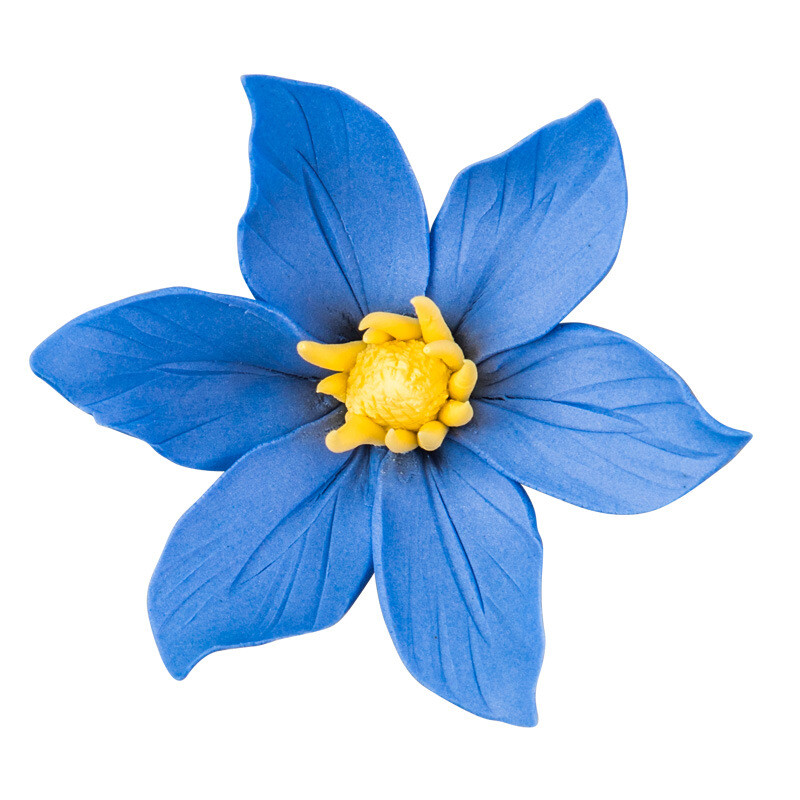 Porcelain Ceramic Flowers 3D Clematis Wall Decor Hangings Study Living Room