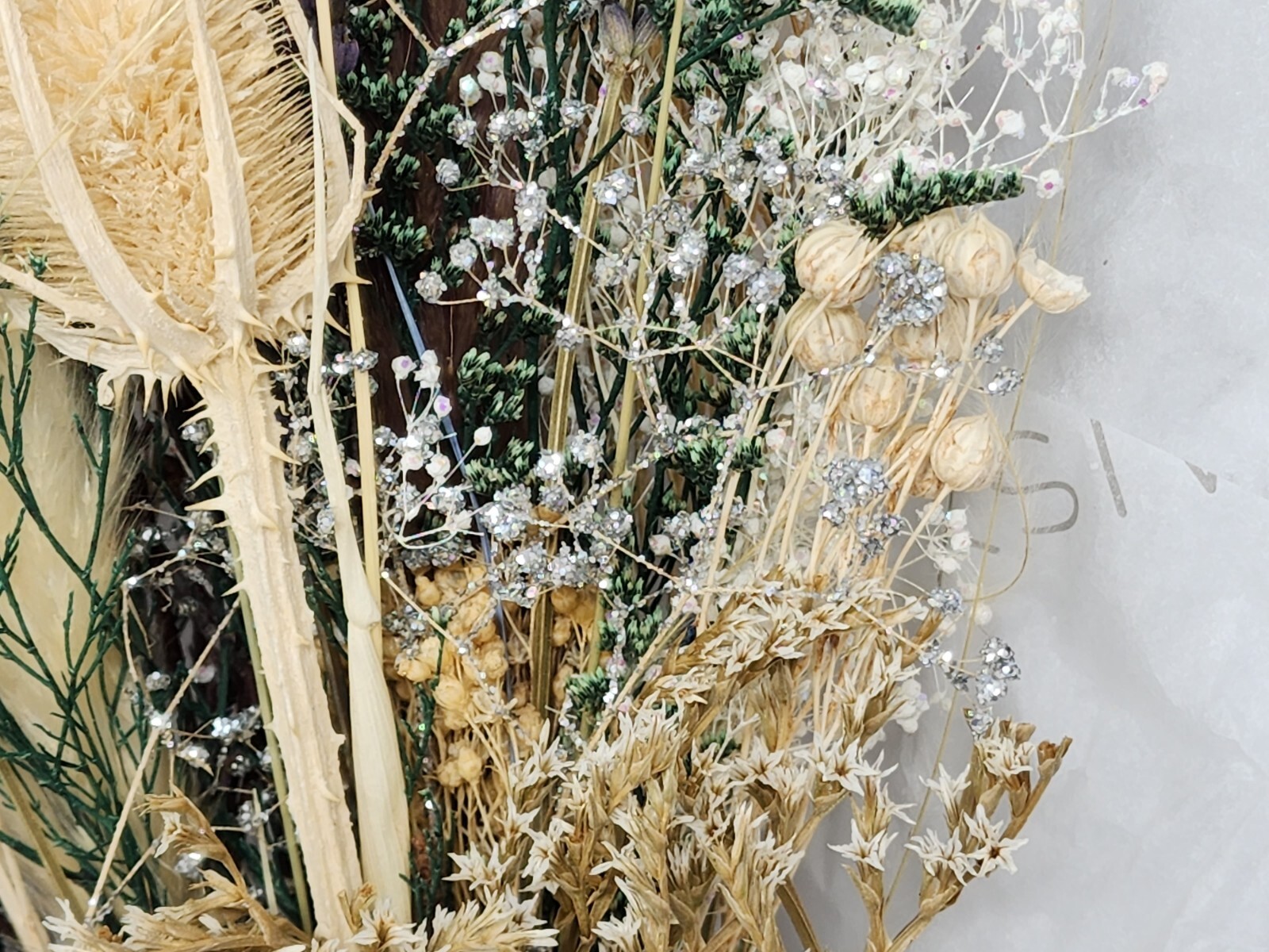 Miss Daisy Large Dried Floral Bouquet, Arrangement 100% All Natural Real Flowers