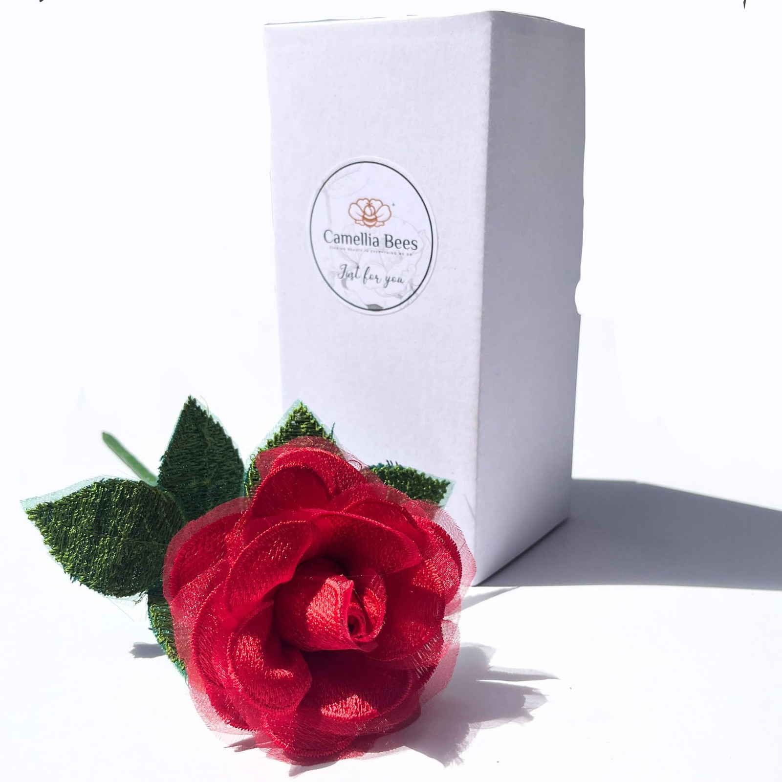 Lace Rose 13th Anniversary Flower for her, 13 Years Wedding Anniversary, Hand…