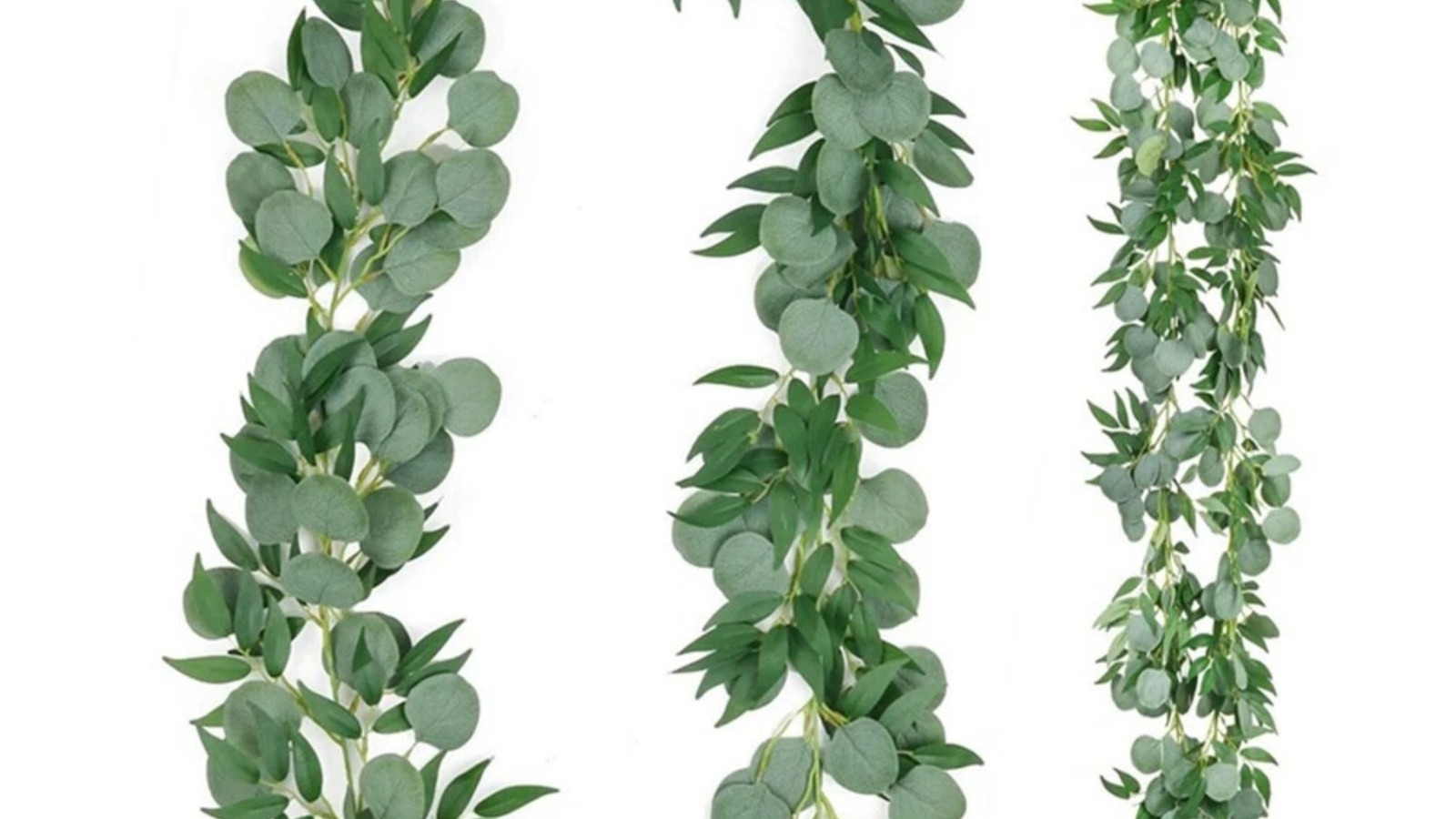Simulated Eucalyptus Green Leaf Wreath Wedding Festival Plant Decoration