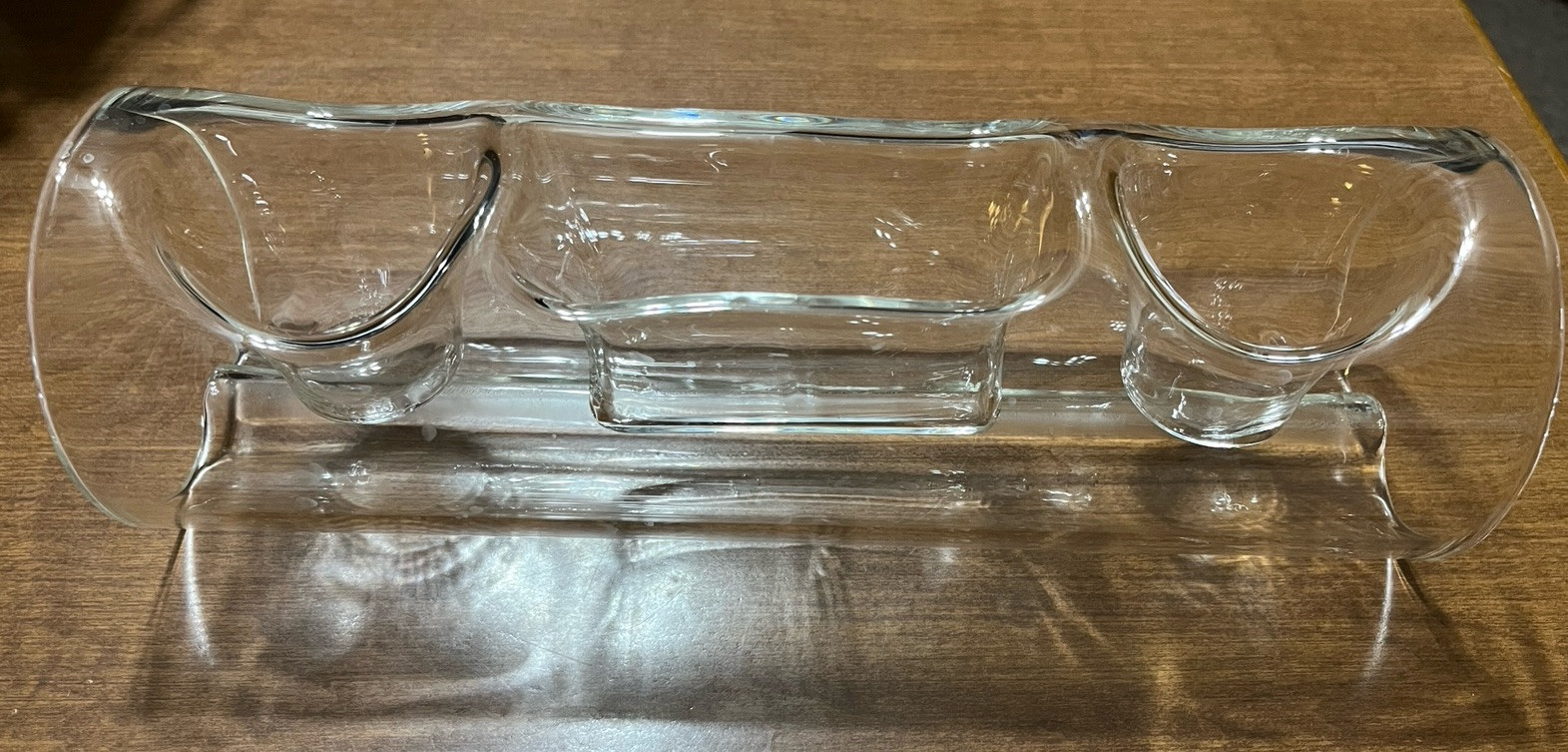 Glass Art Deco Plant Amp-Stand for 2 Succulents and Cell Phone Amplifier 11.5″