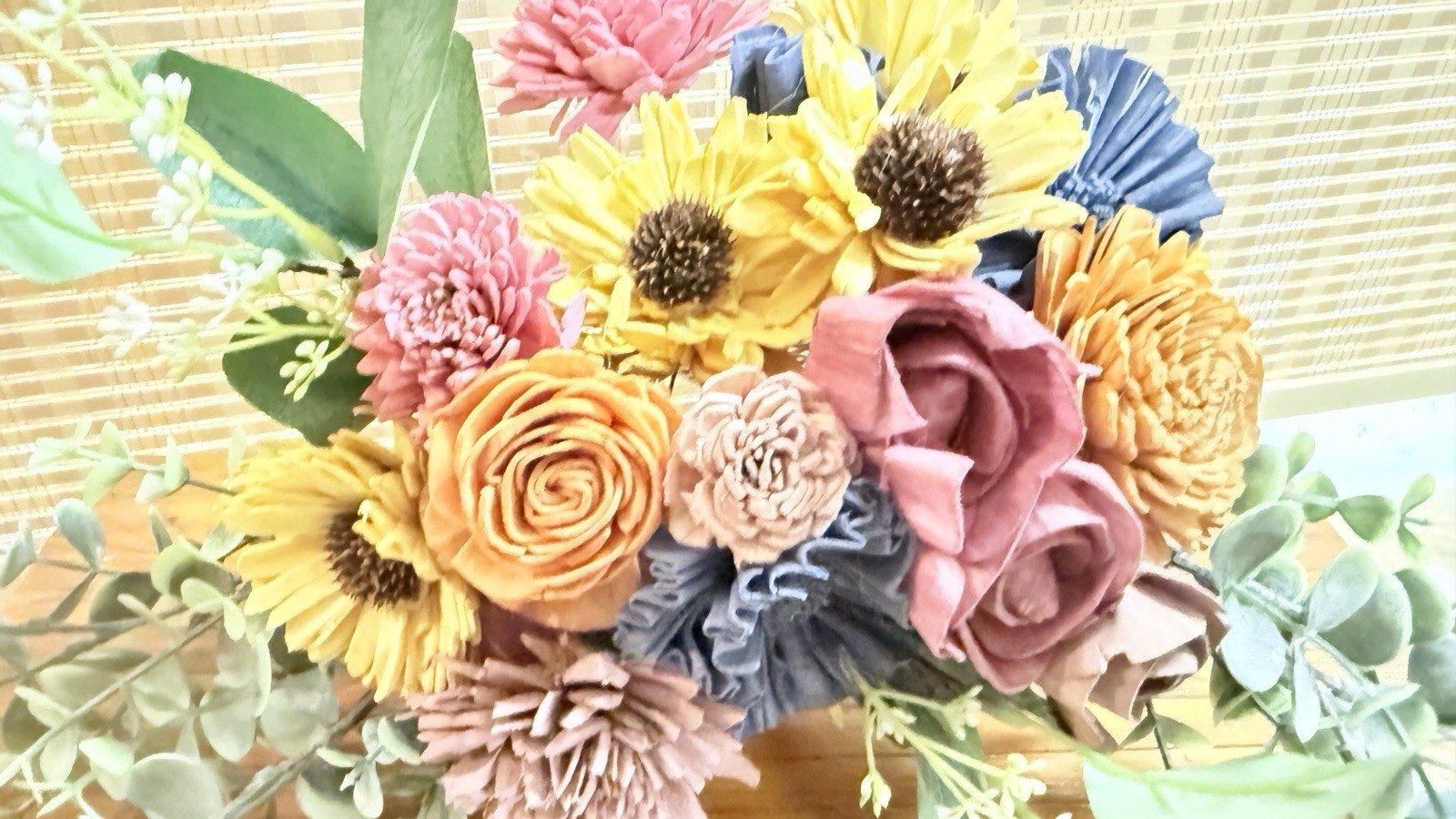 Craft Wood Flower bouquet, BEAUTIFUL