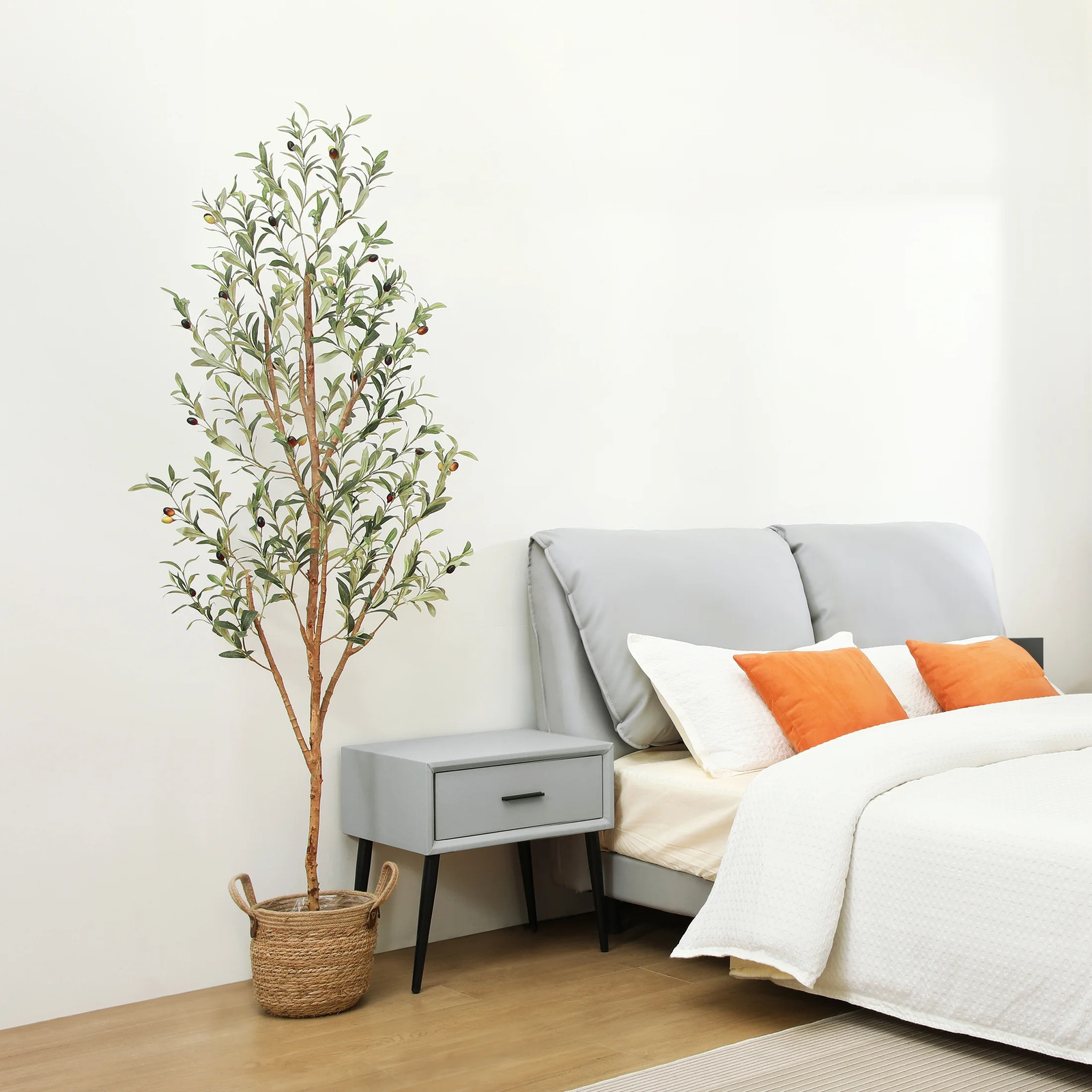 ARTIFICIAL OLIVE HOUSE PLANTS 4-7 Ft Realistic Silk Leaves Potted Tree