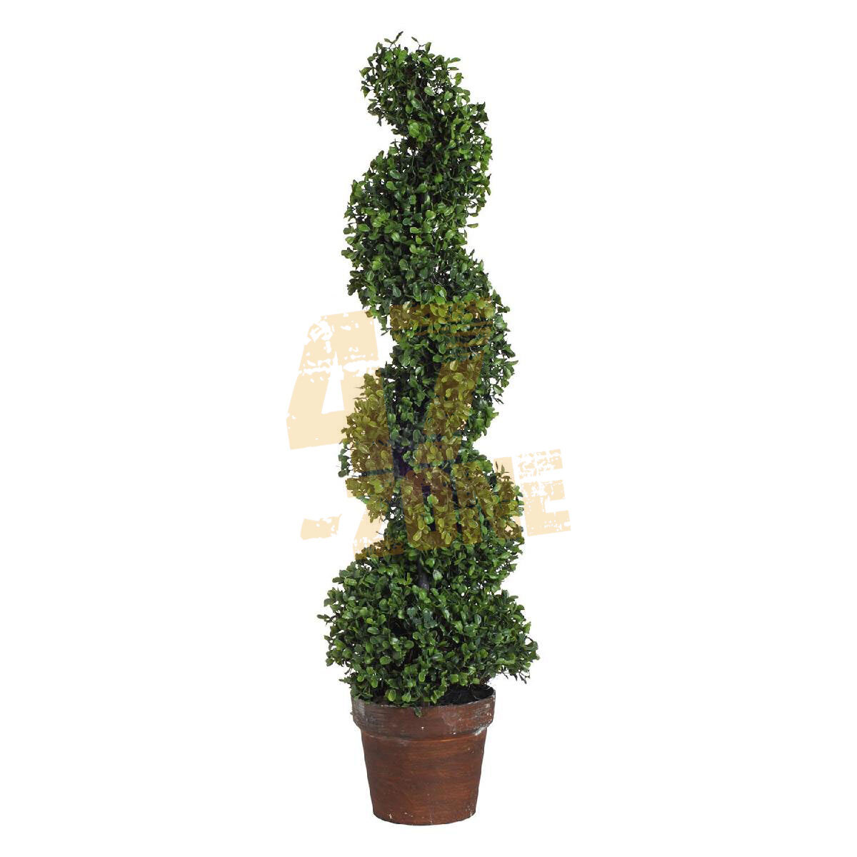 Faux Boxwood Tree Green and Brown Artifical Indoor Outdoor Garden Home Decor