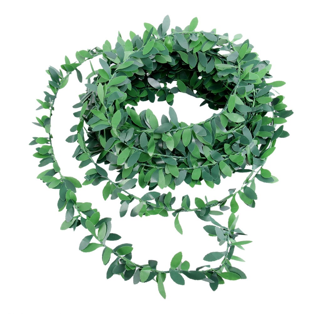 Natural Look Green Leaves Vine Garland for Floral Headbands and Event Decorating