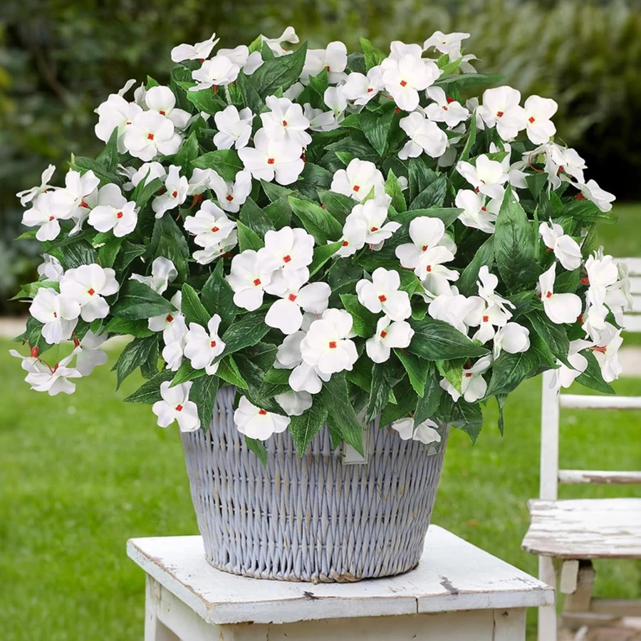 Silk Balsam Artificial Flowers High Quality Wedding Home Room Table Centre