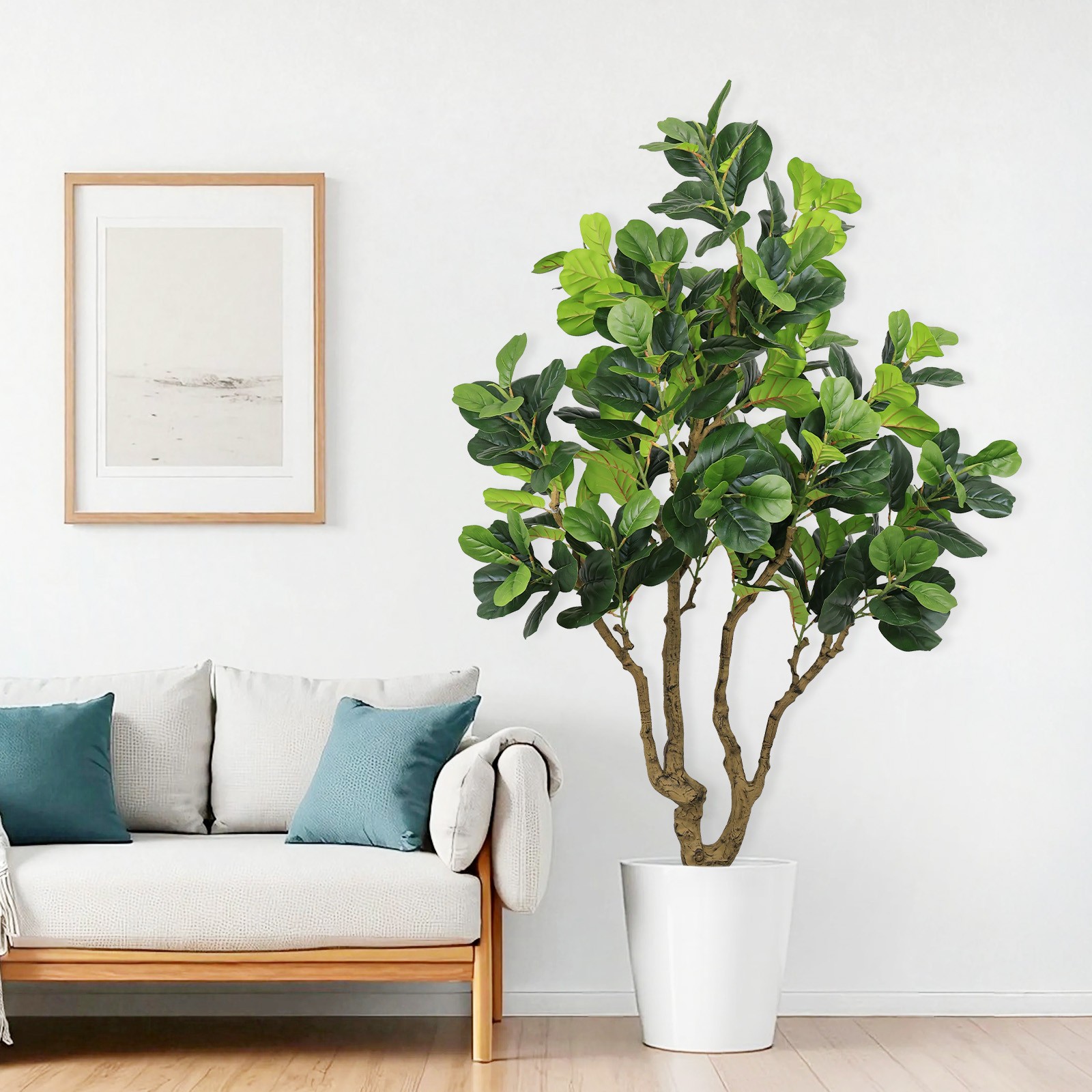 7FT Tall Artificial Banyan Tree Silk Plant – Faux Greenery for Indoor Outdoor