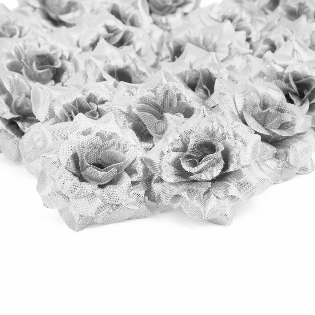 100pcs Roses Artificial Flowers, Fake Silk Roses Head, Artificial Flowers Heads