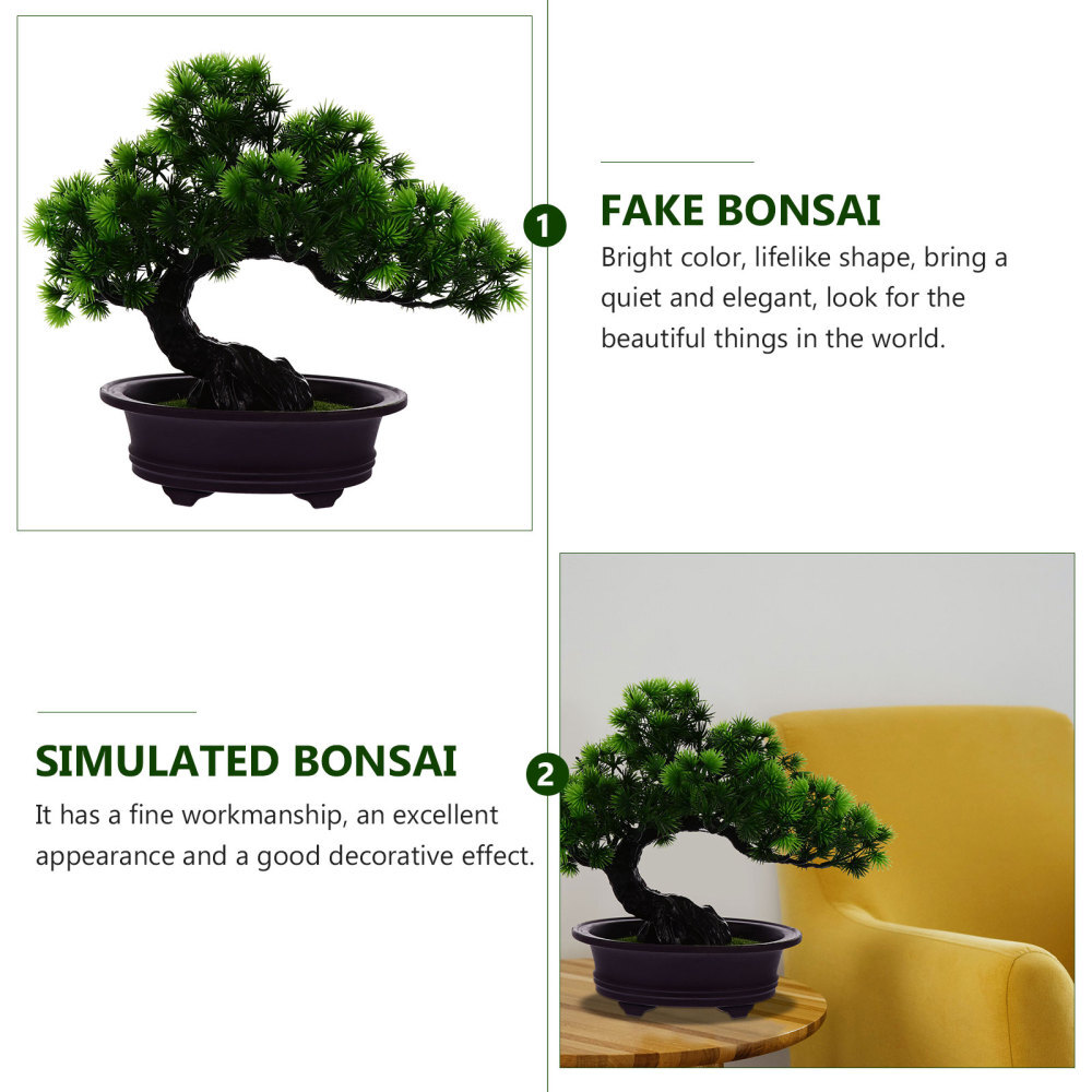Faux Potted Plant Artificial Bonsai Tree Artificial Plant