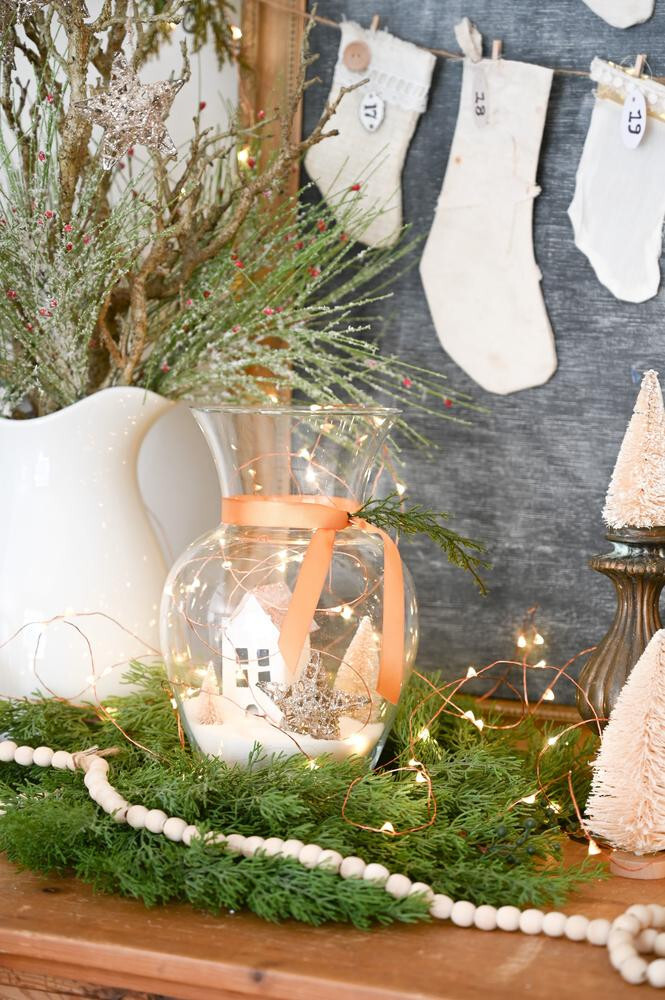 56″ Long Artificial Cedar Juniper Garland with Pine Cones