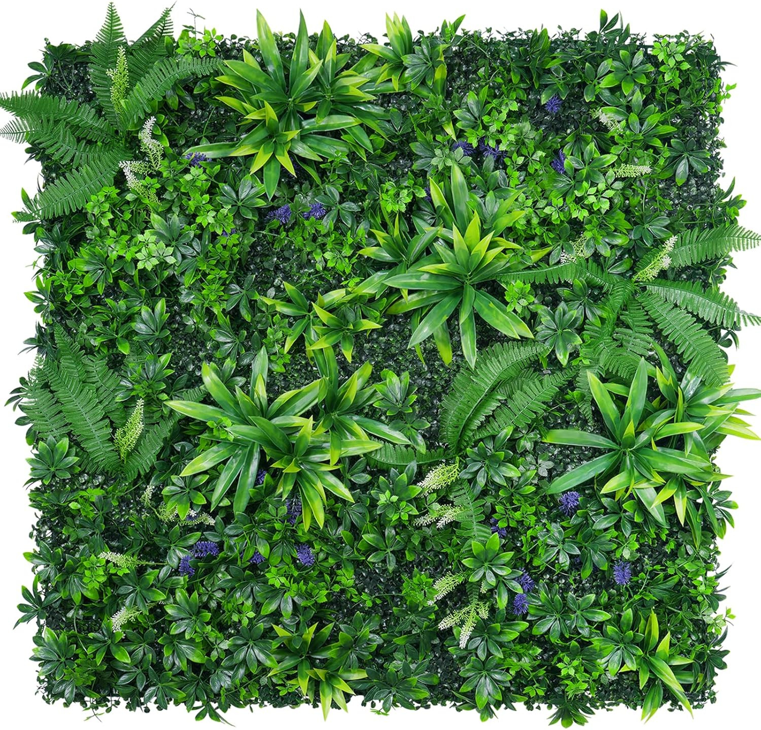 12Pcs 20”X20” UV Protected Faux Grass Wall Panels for Indoor/Outdoor Decor