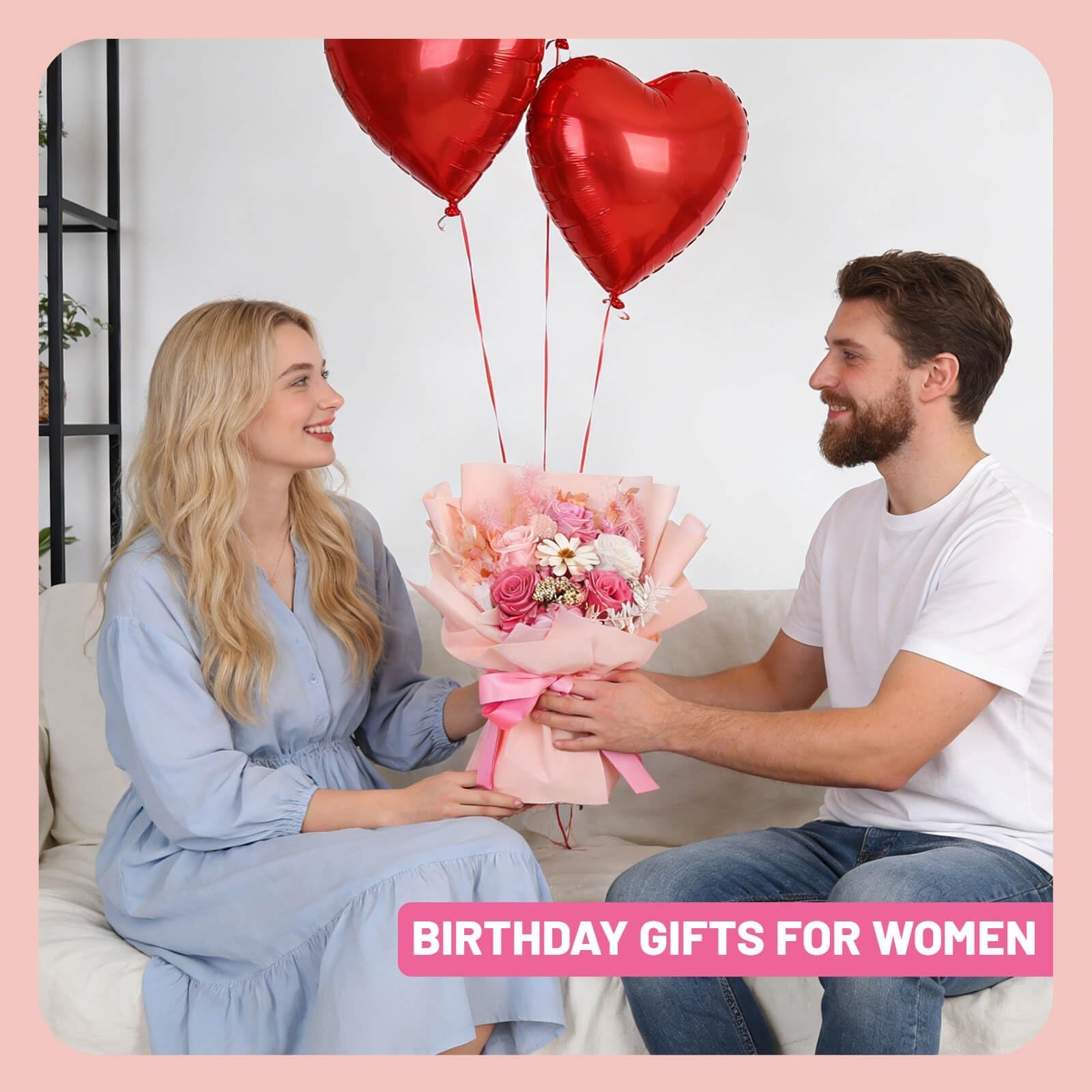 Forever Preserved Rose Bouquet – Unique Birthday & Anniversary Gifts for Women,