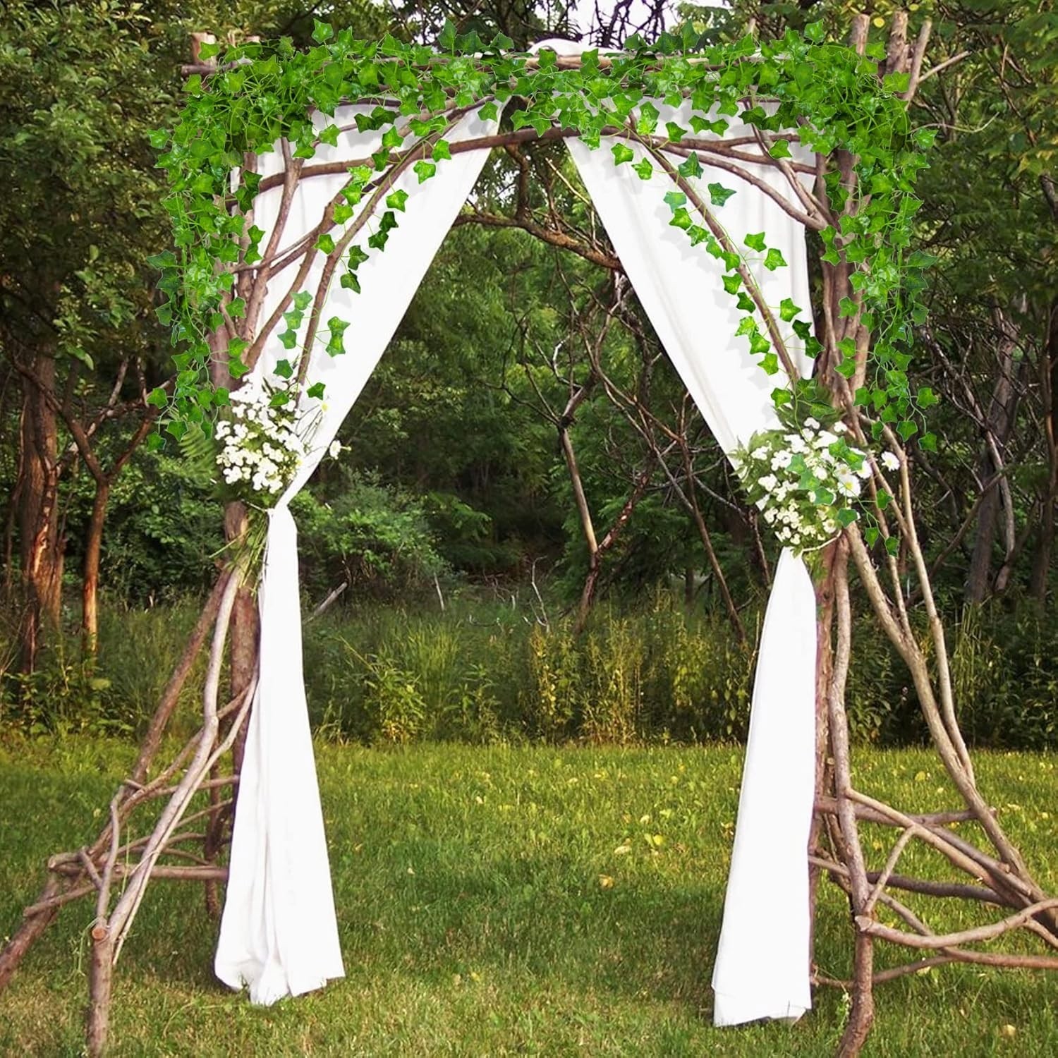 Artificial Ivy Garlands – 6Pack x 83 Inch Length – Realistic Fake Vines for R…