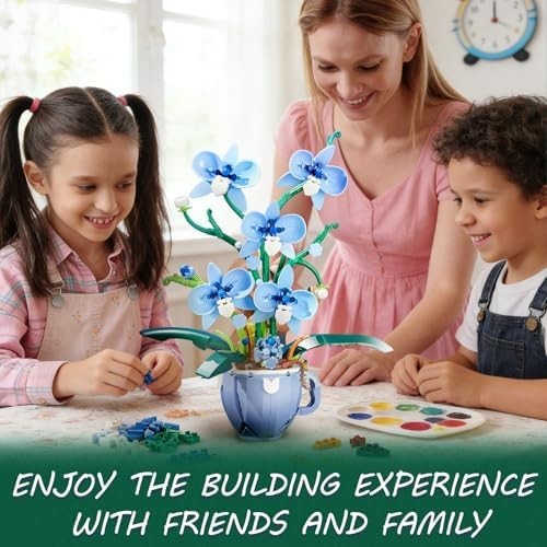 Botanicals Orchid Flower Kit, Flower Pot Set, Compatible with B0G1TBotanical Col