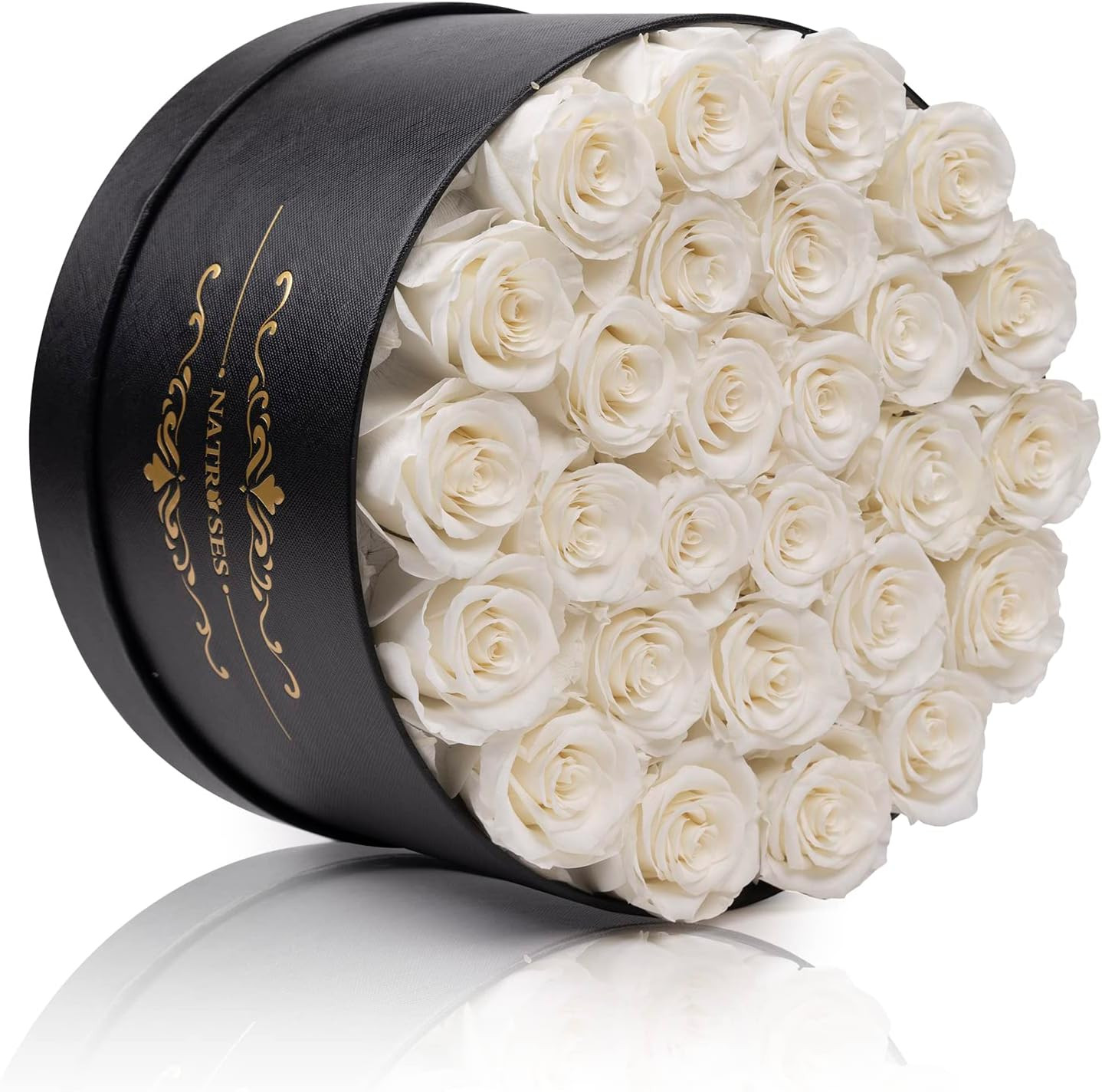27 Piece Forever Preserved Roses in a Box, Preserved Flowers for Delivery Birthd