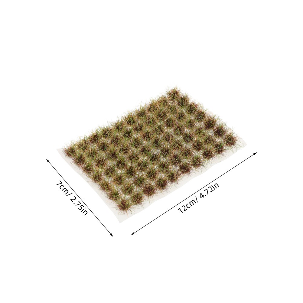 70Pcs Reusable Green Diorama Static Grass Tufts for Miniature Terrain Decoration