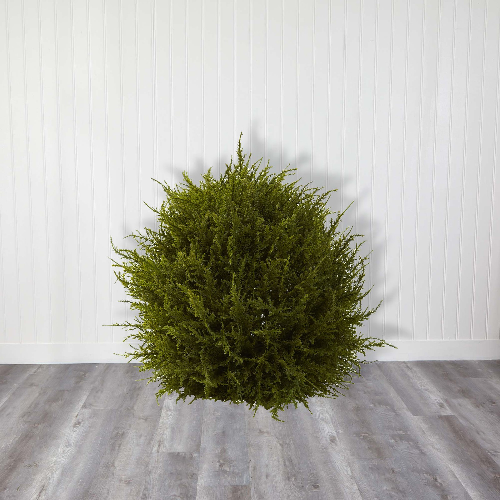 Nearly Natural 14″ Cedar Sphere in Green