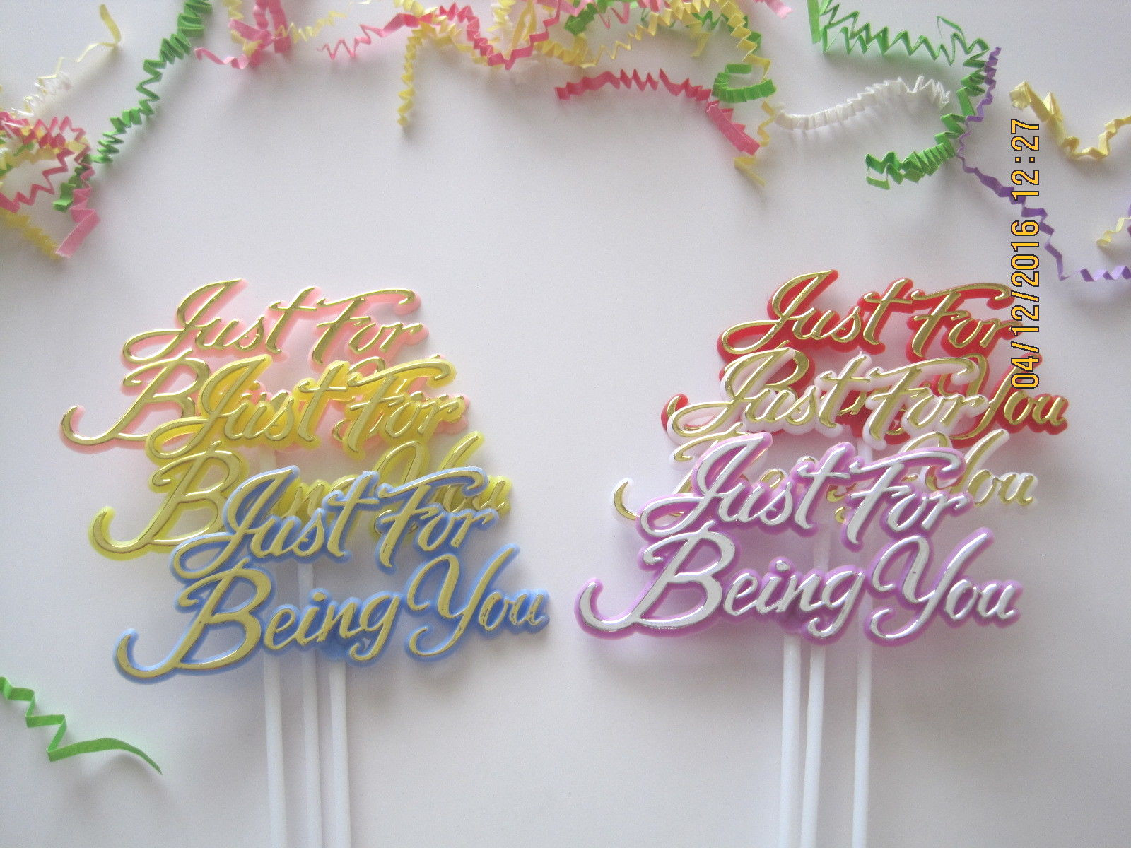 Floral Picks JUST FOR BEING YOU Asst Colors Pk/6!