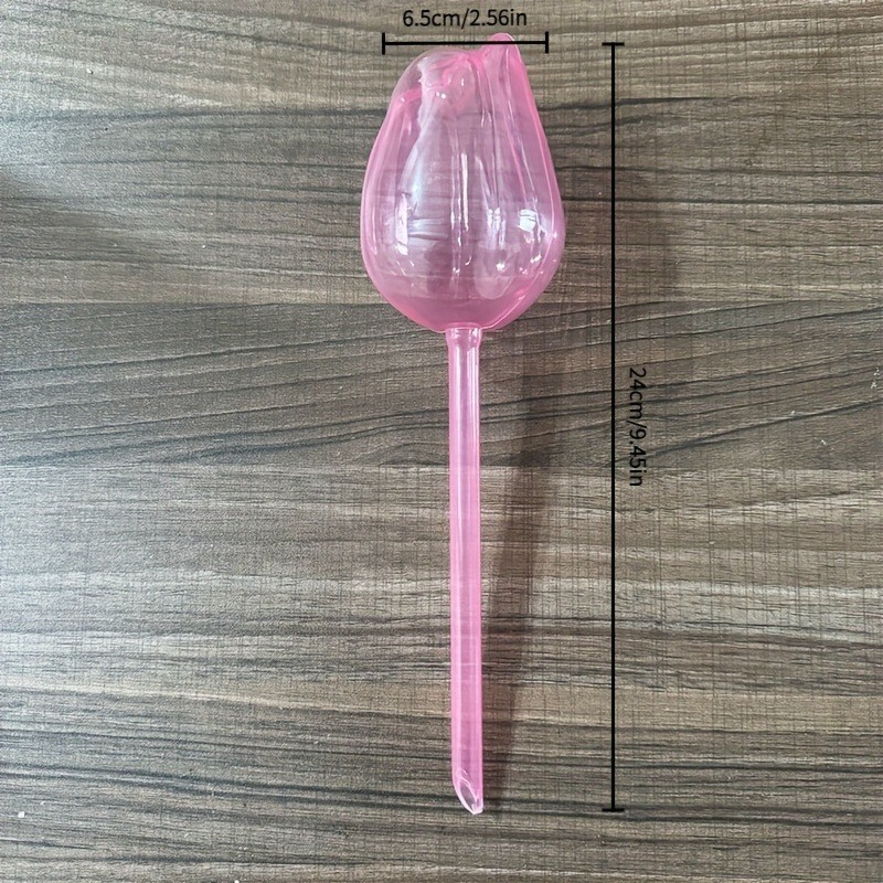Pink Tulip Auto Plant Watering Balls Indoor Outdoor Dripper