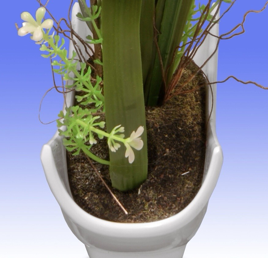 National Tree Company Faux Yellow Orchid Flowers