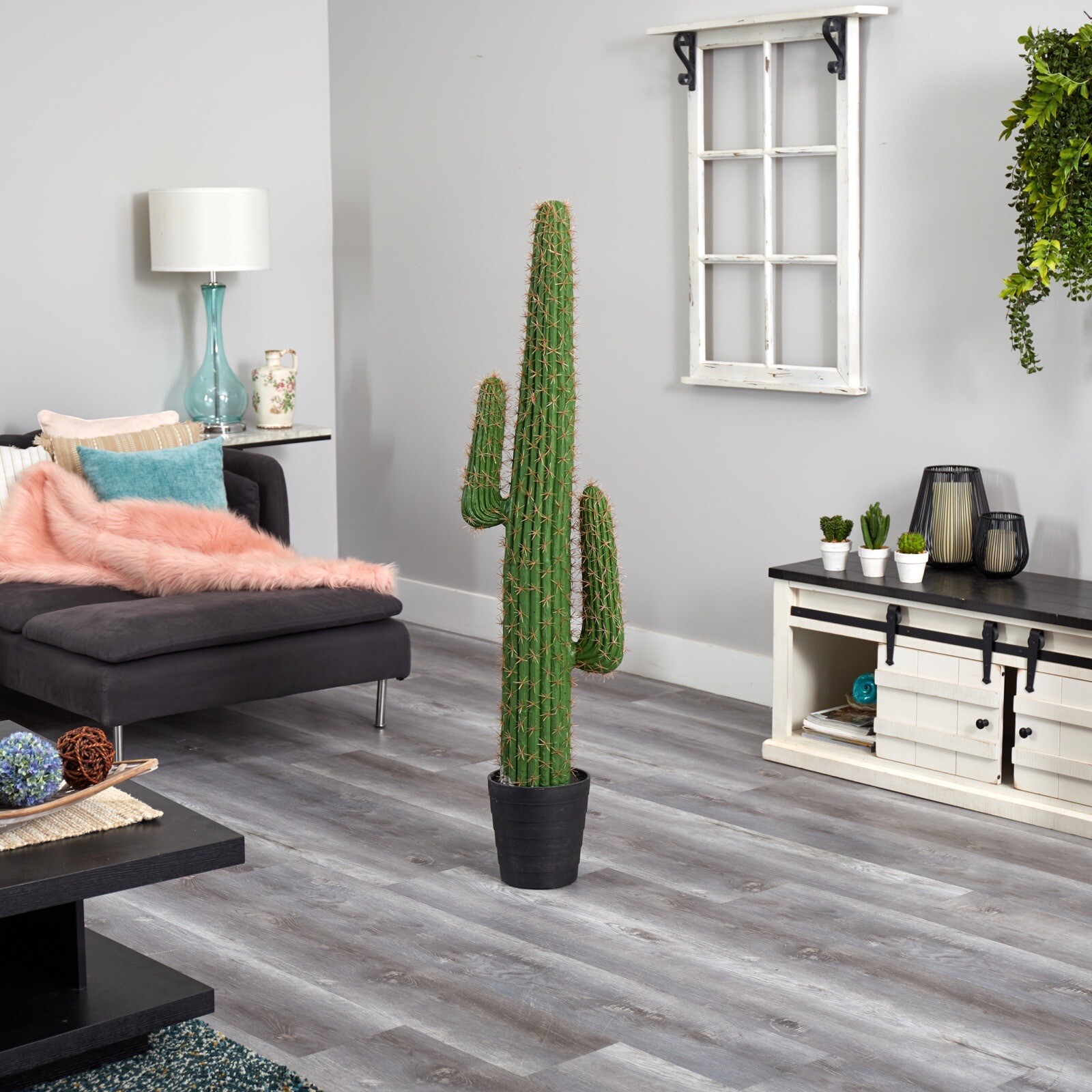 4.5’ Artificial Cactus Succulent Plant Home Decor. Retail $193