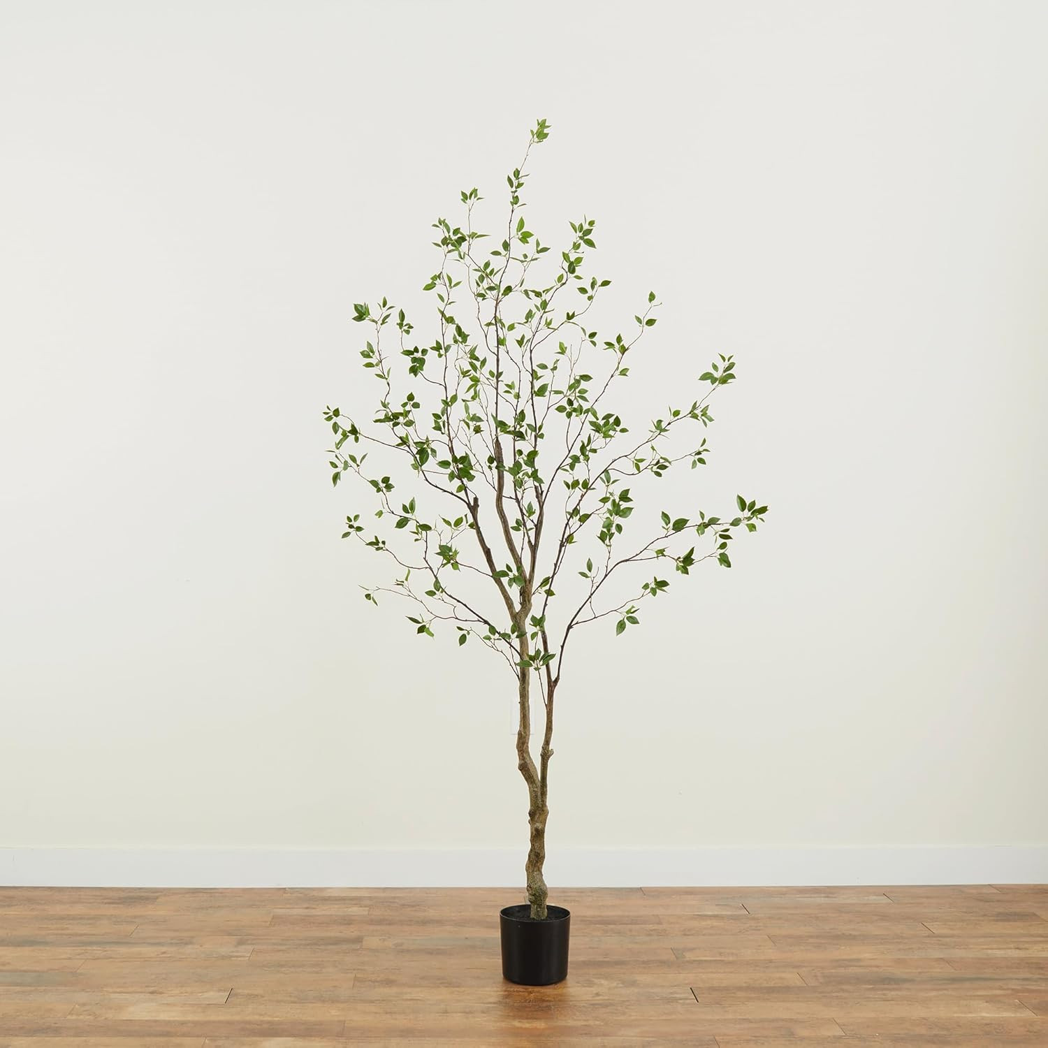 Nearly Natural 8Ft Minimalist Artificial Citrus Tree, Faux Greenery for Indoor L
