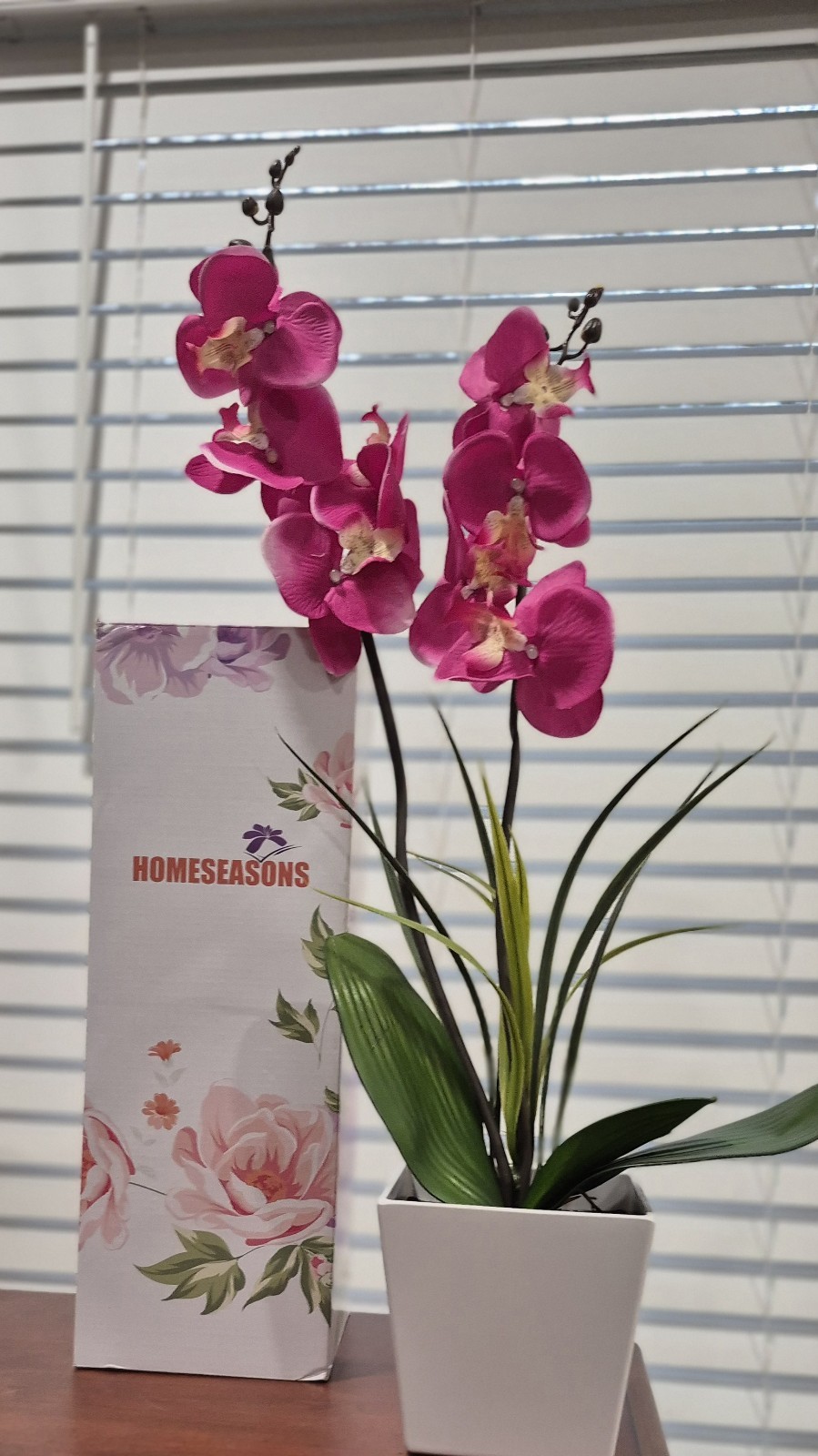 Beautiful Lighted Orchid Flower Arrangement. Pink Homeseasons Xlarge 22 Inches