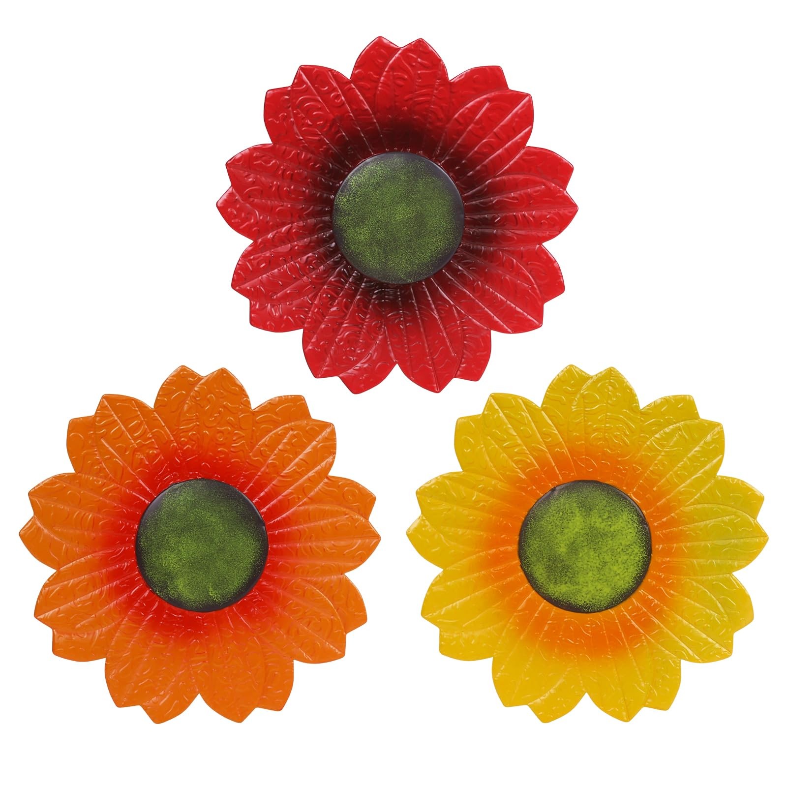 YEAHOME Sunflower Wall Decor – 9 inch 9*1.2*11in, 9″-3 Pack-Sunflower 503