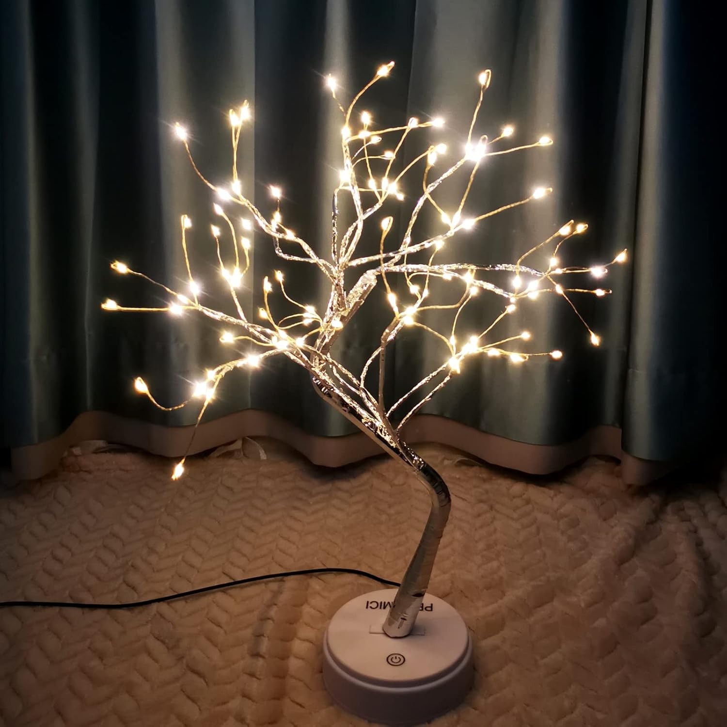 Fairy Light Spirit Tree,20″ Tabletop Bonsai 108 LED Tree Light, USB or Battery