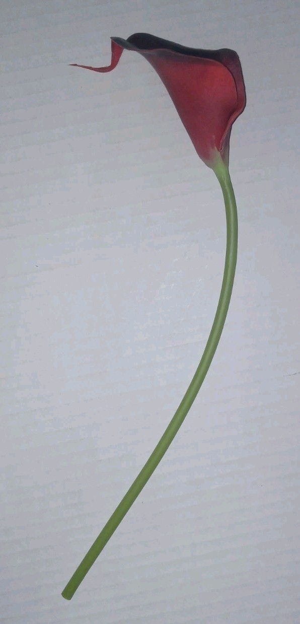 10~Stem Bundle Of Brick Red Real Touch 12″ CALLA LILLIE Artificial Flowers