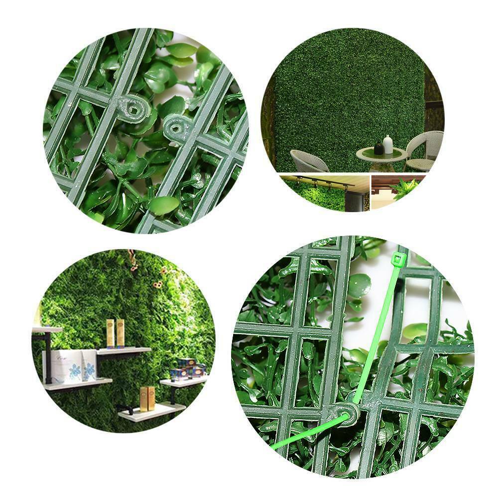 12pcs Artificial Mat Wall Hedge Decor Privacy Fence Panel Garden Grass 24 x 16″