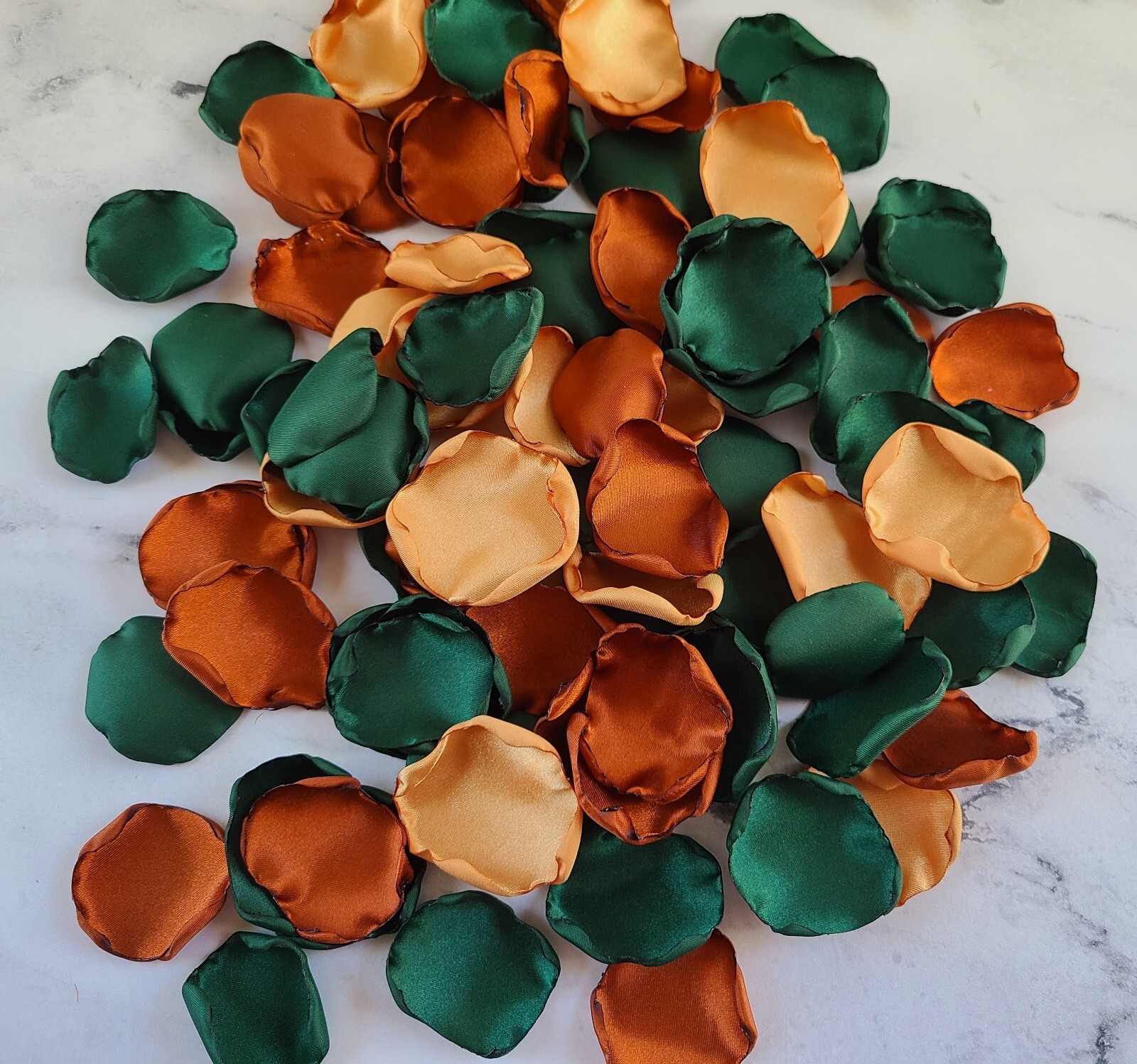 Emerald Rose Petals Terracotta Fall Wedding Decor Centerpiece Proposal Props