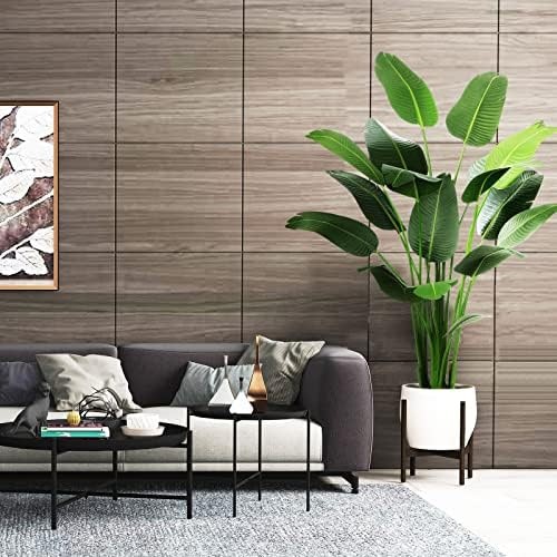 OXLLXO 6.5ft Artificial Silk Bird of Paradise Palm Tree (78in) with 17 Trunks…