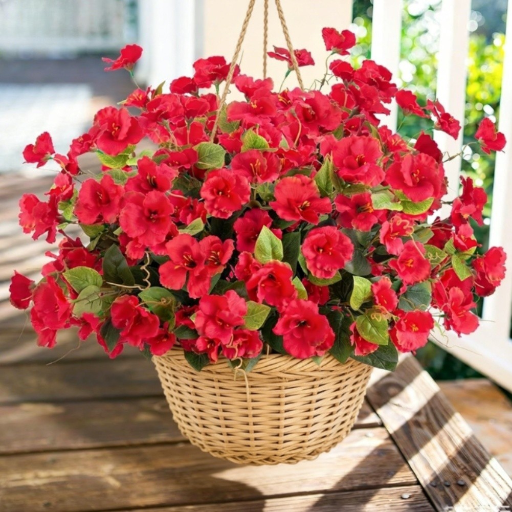 7 Head Silk Hibiscus Flowers Artificial Wedding Decor Home Garden Outdoor Faux