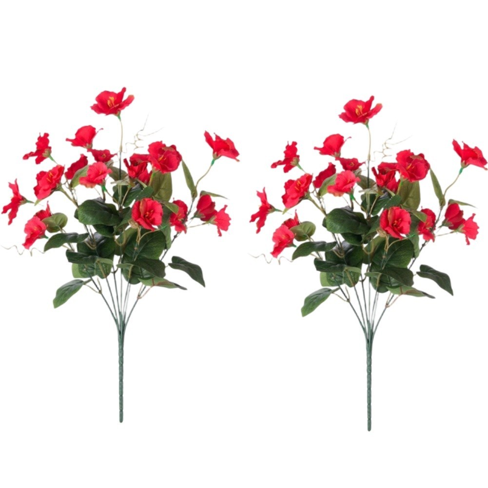 7 Head Silk Hibiscus Flowers Artificial Wedding Decor Home Garden Outdoor Faux
