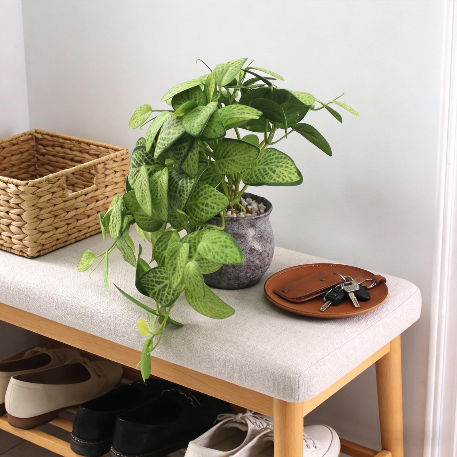2 Pcs Small Artificial Vines Hanging Plants Fake Ivy Greenery Plants