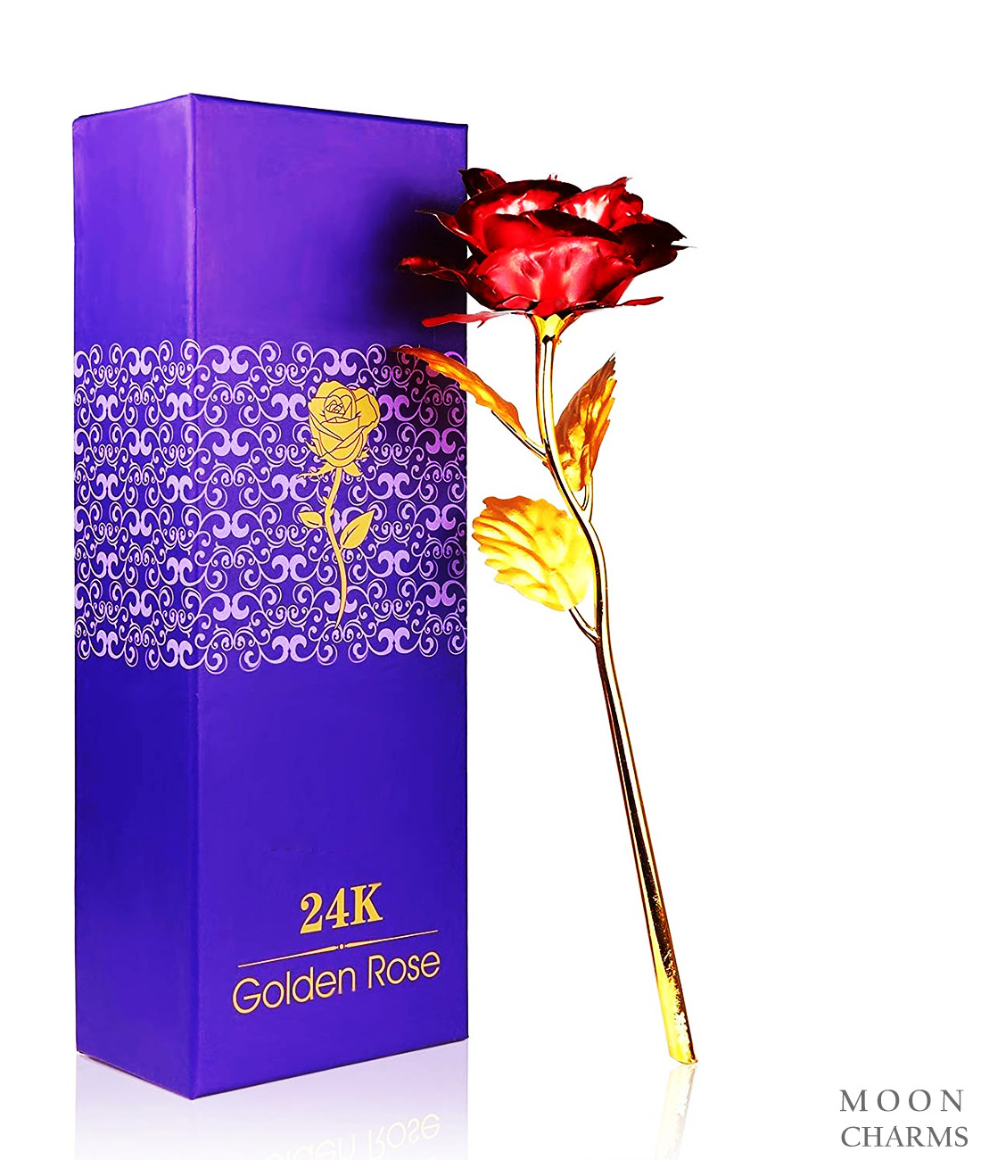 Luxury Gold Rose Flower 24K For Valentines Day Gifts Girlfriend Gift LOVE Her ❤️
