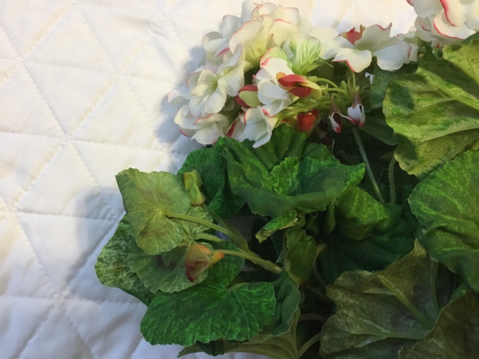 Home Interiors Vintage Foliage Geranium Flower Stem