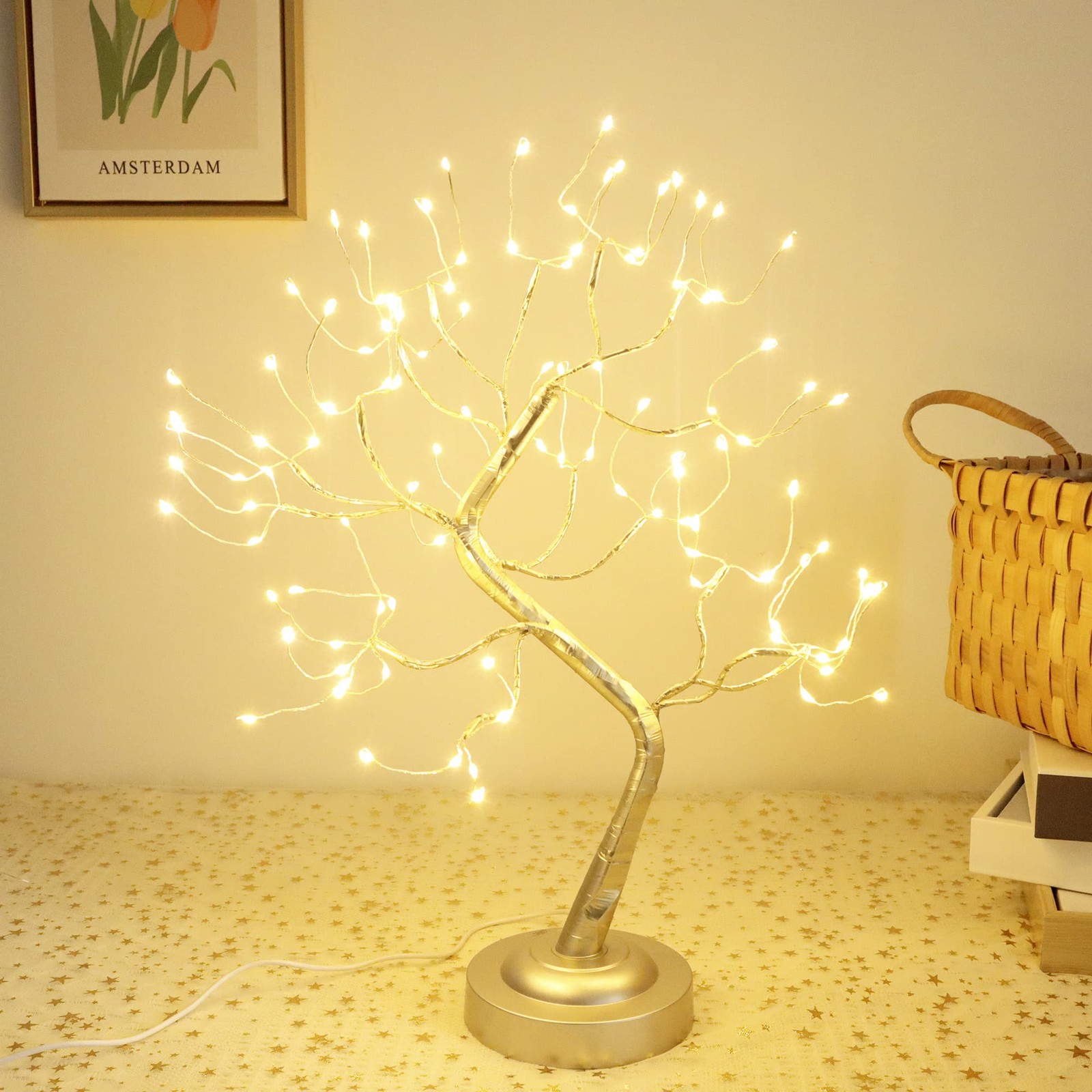 Fairy Light Tree 108 Twinkle Tree Fairy Light Spirit Tree Lamp Battery/USB Op…
