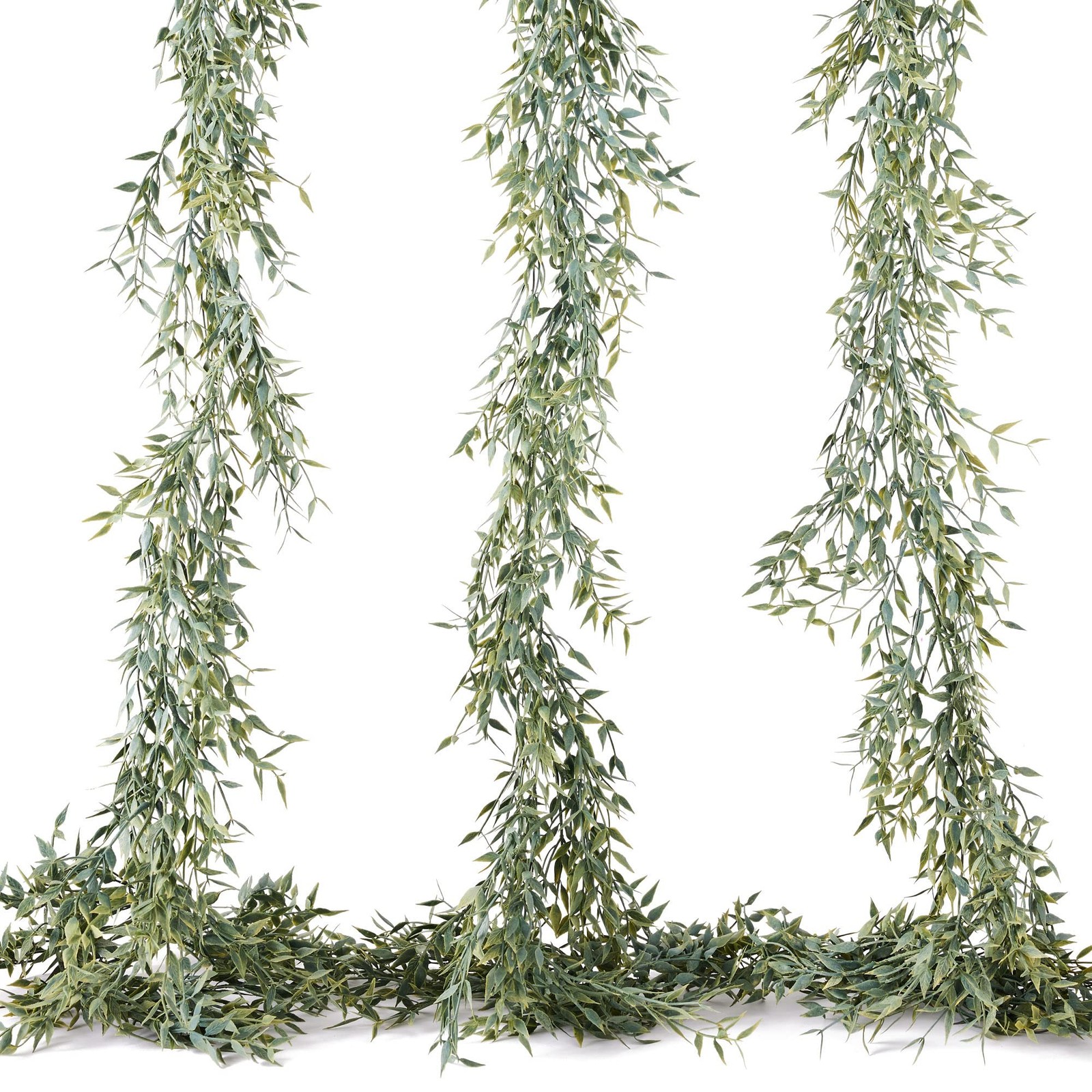 Oh You’re Lovely | 3 pcs Artificial Italian Ruscus Greenery Garland | 6 feet …