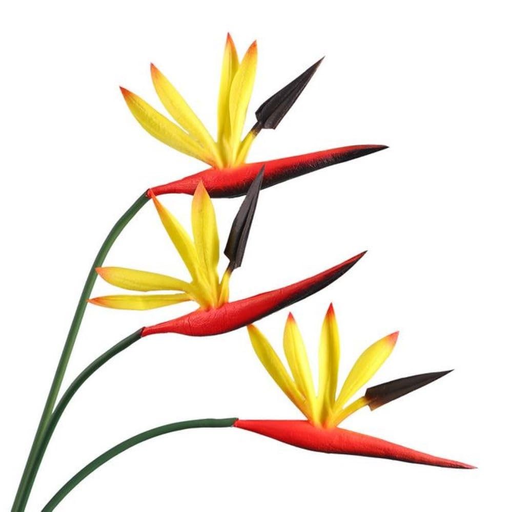 8 Pack 21-1/2 Inch Artificial Flowers Bird of Paradise,Green Plant for Home G…